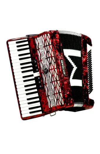 Acordeon Michael 120 Bx Acm12007 7 Registro Vinho