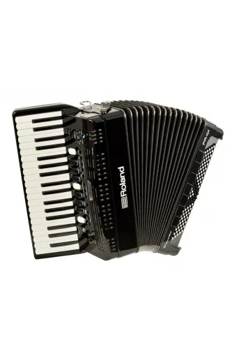 Acordeon Roland Fr-4X-Bk Eletrico 37 Teclas 120Bx Preto Com Bag