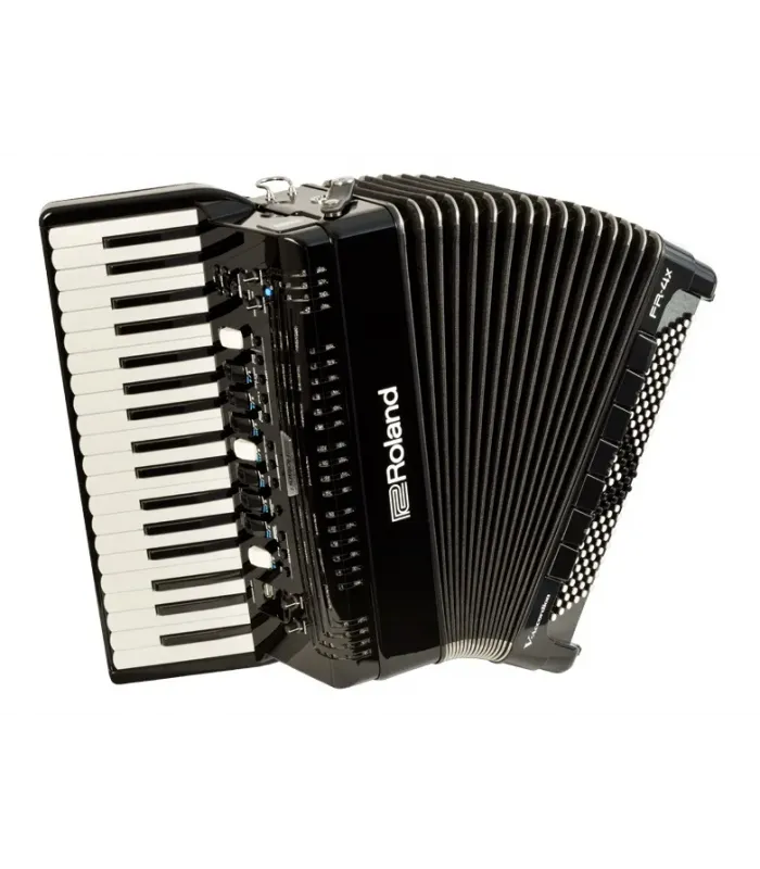 Acordeon Roland Fr-4X-Bk Eletrico 37 Teclas 120Bx Preto Com Bag Acordeon Roland Fr-4X-Bk Eletrico 37 Teclas 120Bx Preto Com Bag