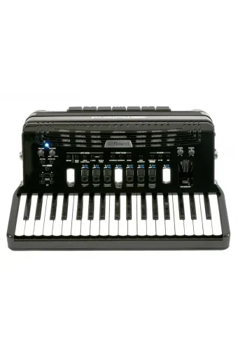 Acordeon Roland Fr-4X-Bk Eletrico 37 Teclas 120Bx Preto Com Bag