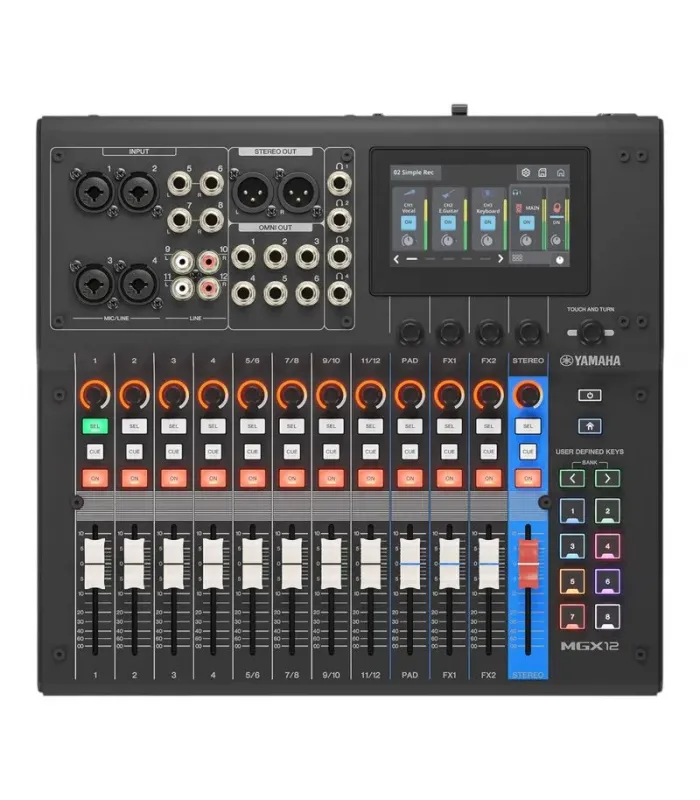 Mesa de Som Digital Yamaha MGX12 B 12 Canais Mesa de Som Digital Yamaha MGX12 B 12 Canais